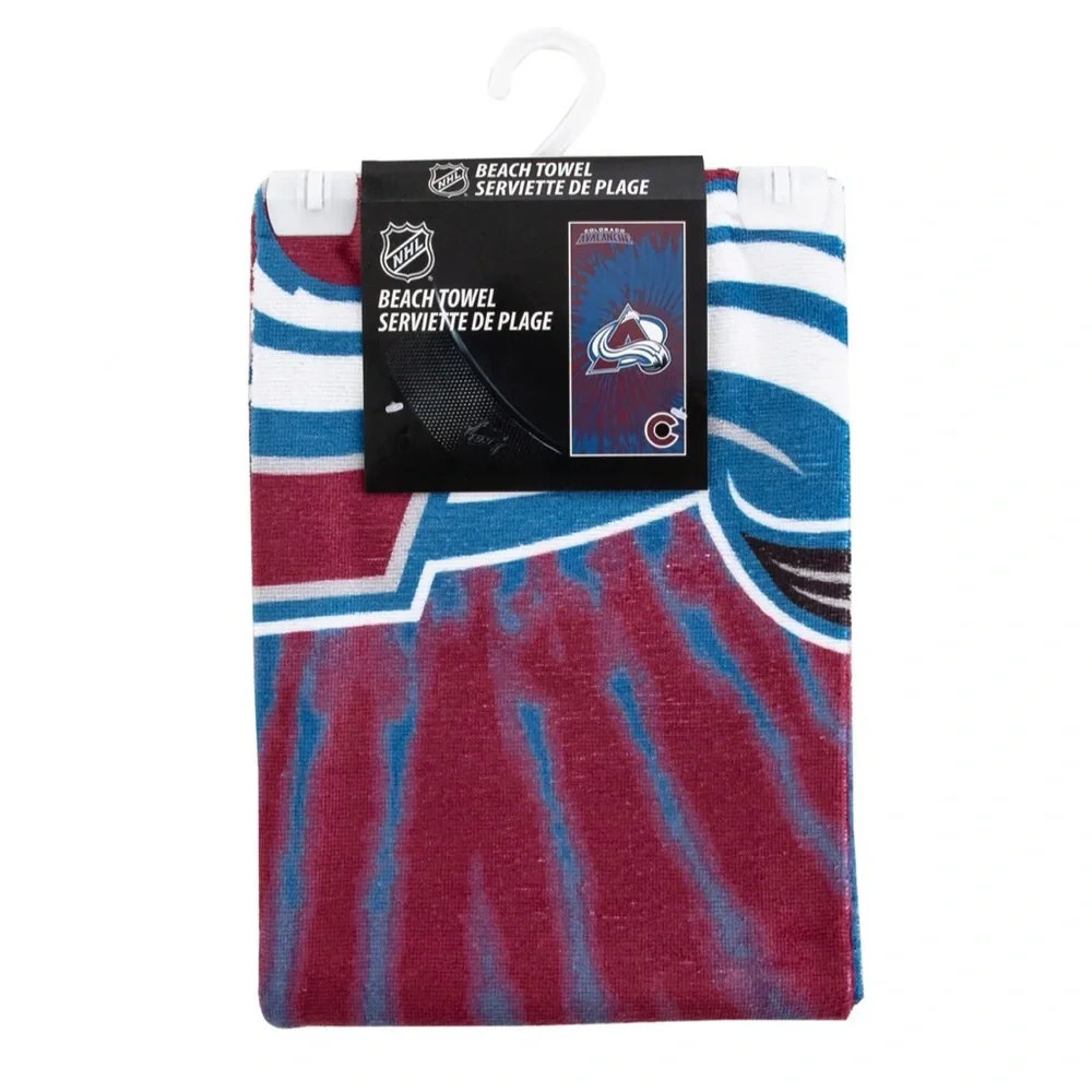 NWT Colorado Avalanche NHL Beach Towel by Northwest - 30x60 Inches
